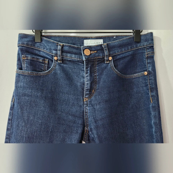 LOFT Women's Jeans Size 4 Dark Wash Denim‎ Modern Skinny Classic Normcore Casual - Picture 3 of 7